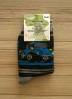 Chlapecké bavlněné  ponožky vel.26-27 (W80)