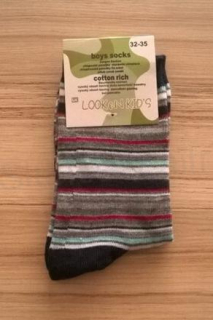 Chlapecké bavlněné  ponožky vel.32-35 (W81)