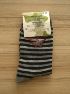 Chlapecké bavlněné  ponožky vel.32-35 (W83)