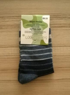 Chlapecké bavlněné  ponožky vel.28-31 (W86)