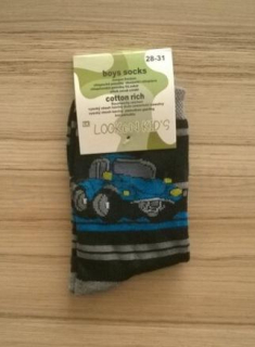 Chlapecké bavlněné  ponožky vel.28-31 (W88)