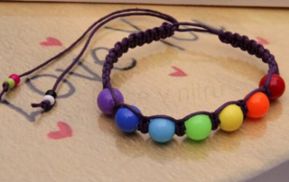 Korálkový náramek Krásná imitace čakrového náramku (BC18)