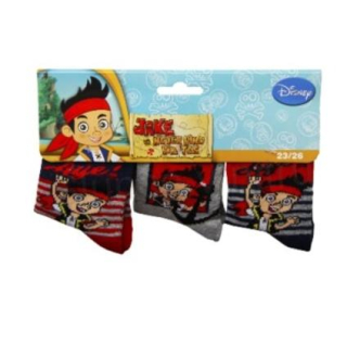 Chlapecké ponožky Jake a Piráti 3 páry vel.23-26 (W112)