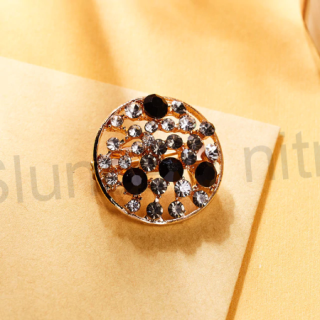 Brož s kamínky Swarovski Elements Kolo (HB2)
