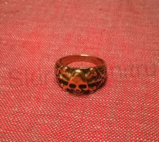 Pánský originální prsten s lebkou - 20,7 mm (BP179)