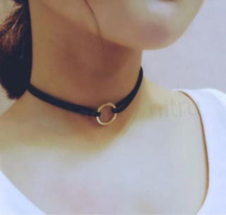 Náhrdelník choker s kroužkem (BD88)