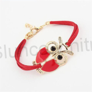 Kožený náramek Sova (BC221)