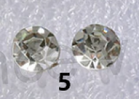 Puzetové hypoalergenní  naušnice se zirkony CZ - 16 x 4,1 mm (BB140)