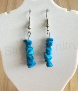 Minerální Tyrkenitové náušnice  (X34)