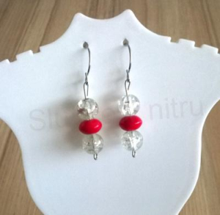 Minerální Kříšťálové náušnice (X38)