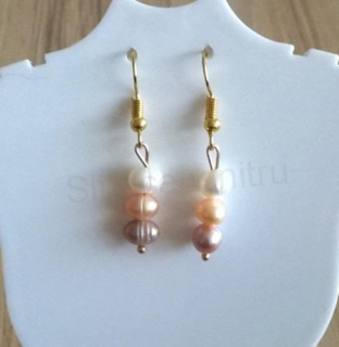 Minerální Perlové náušnice ( Pravé) (X44)