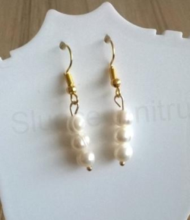 Minerální Perlové náušnice ( Pravé) (X45)