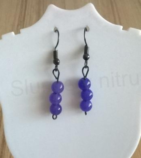 Minerální Nefritové náušnice ( syntetické) (X48)