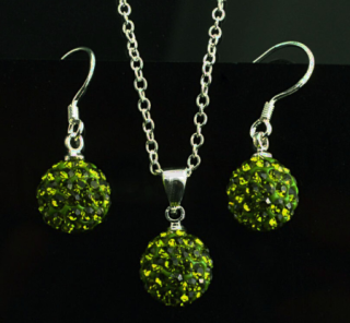 Postřííbřená souprava šperků se Swarovski Elements (BS14)