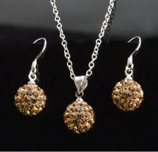 Postřííbřená souprava šperků se Swarovski Elements (BS16)