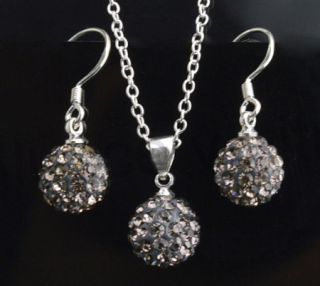 Postřííbřená souprava šperků se Swarovski Elements (BS17)