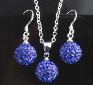 Postřííbřená souprava šperků se Swarovski Elements (BS20)