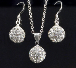Postřííbřená souprava šperků se Swarovski Elements (BS21)