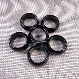 Minerální prsten Onyx černý (X116)