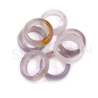 Minerální prsten Achát šedý (X118)