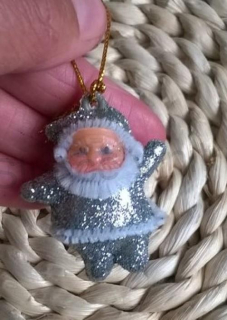 Mini přívěsky Vánoční motiv,Talismany Panáčkové Stříbrný (E32)