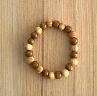 Dřevěný korálkový náramek (BC263)