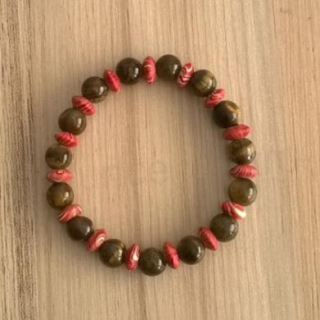 Minerální náramek tygří oko s ozdobami (BC324)