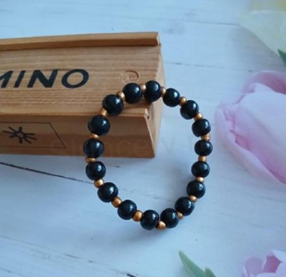 Dřevěný korálkový náramek 16 cm (BC362)