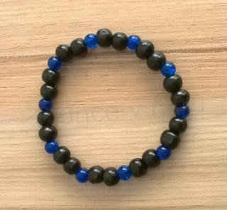 Etnický styl - Dřevěný korálkový náramek s ozdobami (BC366)