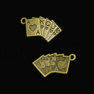Přívěšek Karty- 13 x24 mm (AA180)