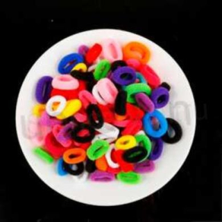 Malé gumičky do vlasů různé barvy 10 kusů (H19)