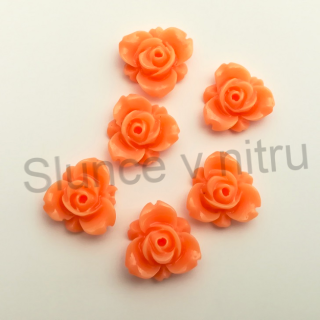 Plastový voskový korálek růžička 13 mm  (AC147)