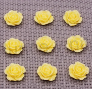 Plastový voskový korálek růžička 13 mm (AC149)