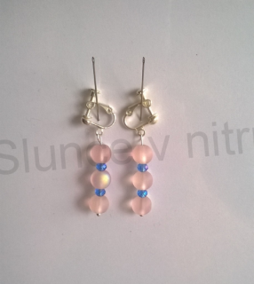 Náušnice klipsy swarovski šroubovací (BB219)