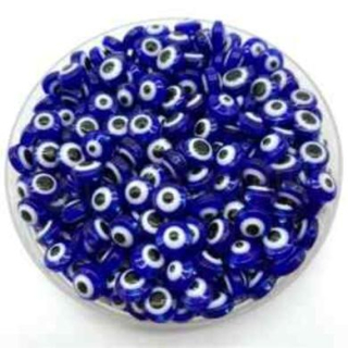 Plastový korálek Oko 5 x 8 mm | modré (AC191)