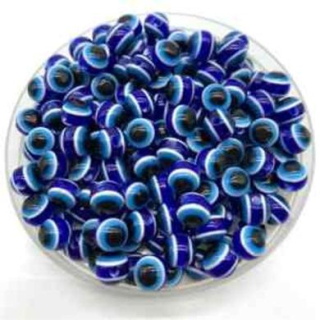 Plastový korálek Oko 10 mm | modré (AC174)
