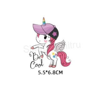 Samolepicí vinylová nažehlovací nášivka – jednorožec (C224)