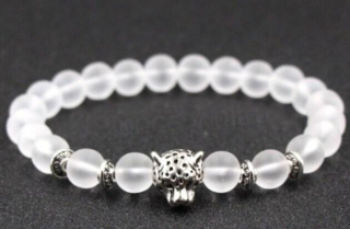 Minerální Náramek Křišťál s ozdobou (BC392)