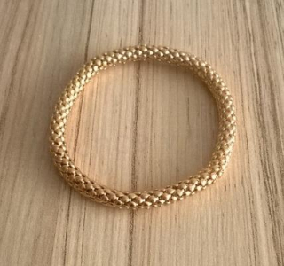 Náramek Popcorn pozlacený – zlatá slitina (BC394)