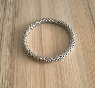 Náramek Popcorn pozlacený – postříbřená slitina (BC395)