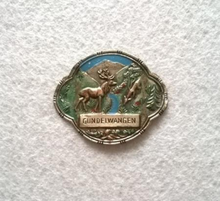 Turistický štítek na hůl – Gündelwangen (MB5)