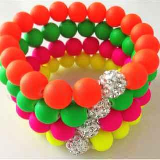 Neonový náramek se Swarovski elements (BC399)