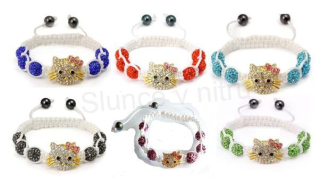 Náramek shamballa s korálky Swarovski elements (BC400)