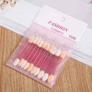 Kosmetické aplikátory pro oční stíny – oboustranné 10 ks (G48)