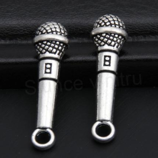 Přívěsek Mikrofon - 25 x 7 mm (AA190)