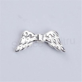 Andělské křídlo postříbřené 8,5 x 19 mm (AC206)