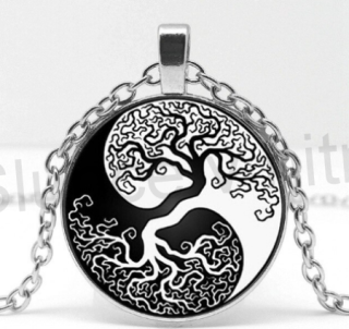 Náhrdelník s přívěškem Strom života Jin a Jang (BD148)