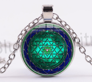 Náhrdelník s přívěškem Květ života, posvatná geometrie (BD167)