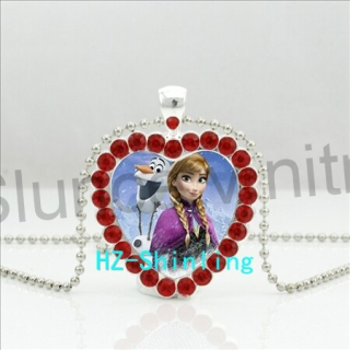 Náhrdelník s přívěškem Anna, ledové království s krystaly (BD173)