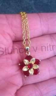 Náhrdelník s přívěškem třešňový květ (BD175)